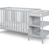 Palmer - 3 In 1 Convertible Crib, Changer Combo - Gray - Image 2