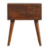 Inlay - Geo Brass Bedside Table - Chestnut - Image 8