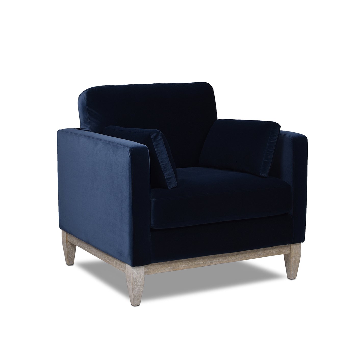 Knox - Modern Farmhouse Arm Chair - Dark Navy Blue - Image 6