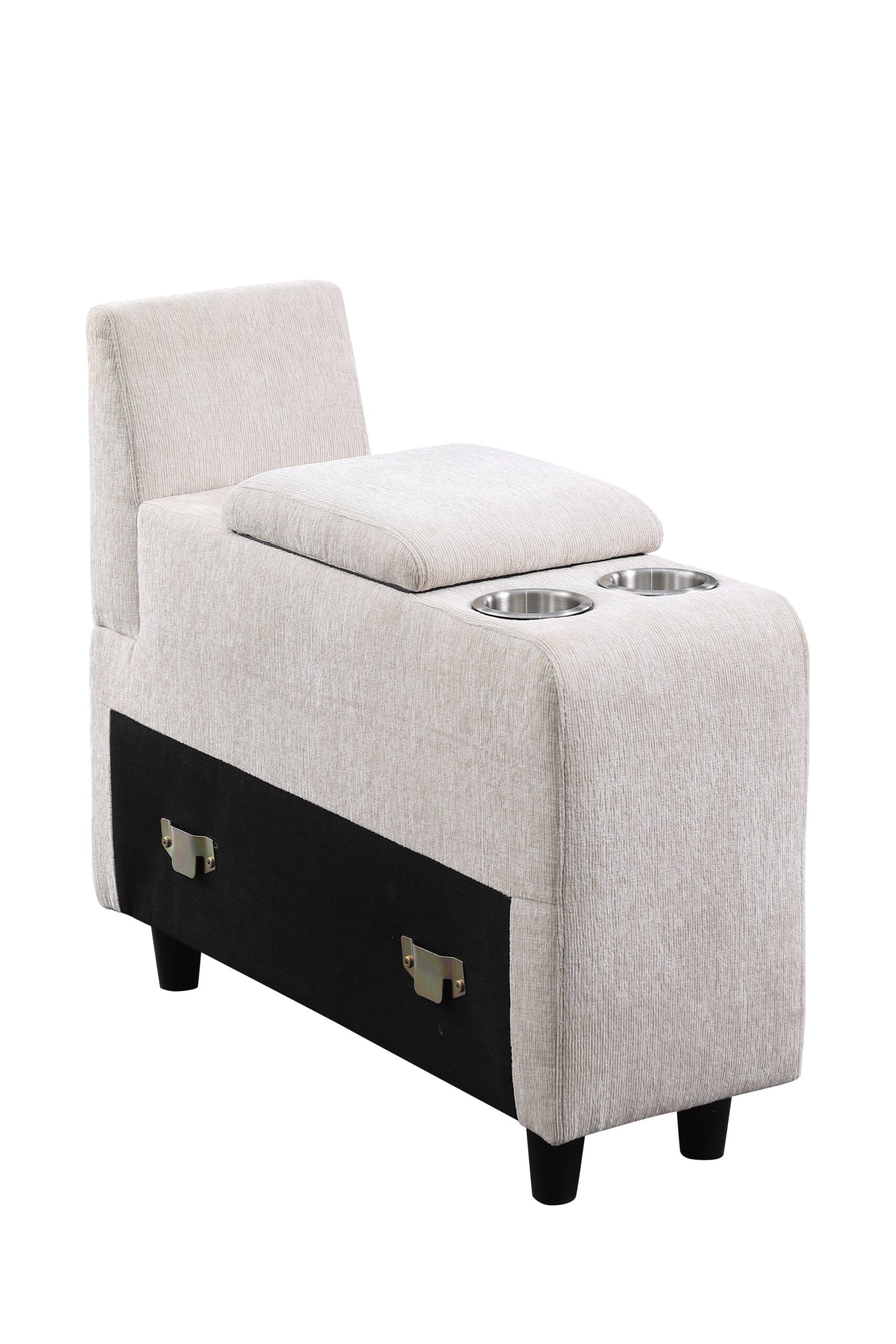 Rene - Sectional Sofa With Ottoman - Beige - Image 8