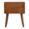 Curved Nightstand - Chestnut - Image 17