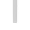 Rectangle Coffee Table With Tempered Glass Top And White Legs, Modern Table For Living Room - Gray - Image 10