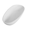 66.9" x 34" x 21.7" Freestanding Solid Surface Soaking Bathtub For Bathroom - Matte White - Image 10