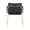 Napoli - Contemporary Chair (Set of 2) - Gold / Black - Image 5