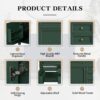 Bathroom Vanity With Top Sink, Modern Bathroom Storage Cabinet, 2 Drawers And A Tip-Out Drawer, Single Sink Bathroom Vanity - Green - Image 6