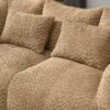 Comfortable Dual Beanbag Chair With High Resilience Foam Core For 2 People In Coffee - Coffee - Image 7