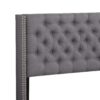 Full Upholstered Bed - Gray - Image 5