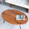 Oval Cofe Table - Brown - Image 12
