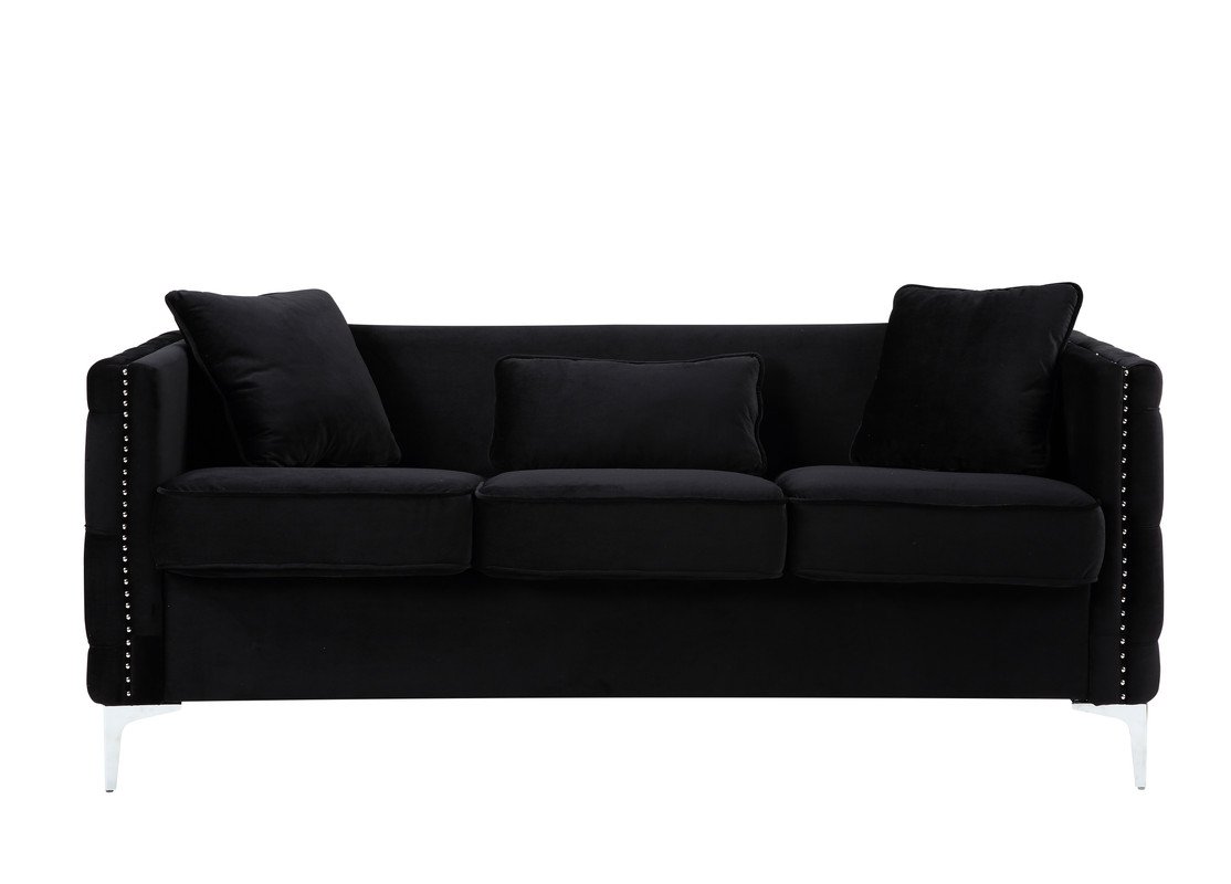 Bayberry - Sofa Loveseat Chair Living Room Set - Black - Image 3