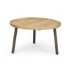 Round Coffee Table With Tray Edge Design - Natural / Black - Image 7