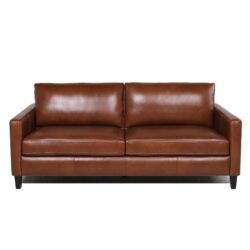 Modern & Contemporary Leather Sofa - Light Brown