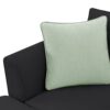 Sectional Sofa Couches Living Room Sets, 7 Seats Modular Sectional Sofa With Ottoman, L Shape Fabric Sofa Corner Couch Set With 3 Pillows - Black - Image 9