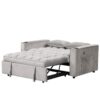 Multi Functional Sofa Bed With Cup Holder And USB Port For Living Room Or Apartments - Gray - Image 16