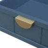 2 Drawer Side Table, American Style, End Table, Suitable For Bedroom - Blue - Image 17