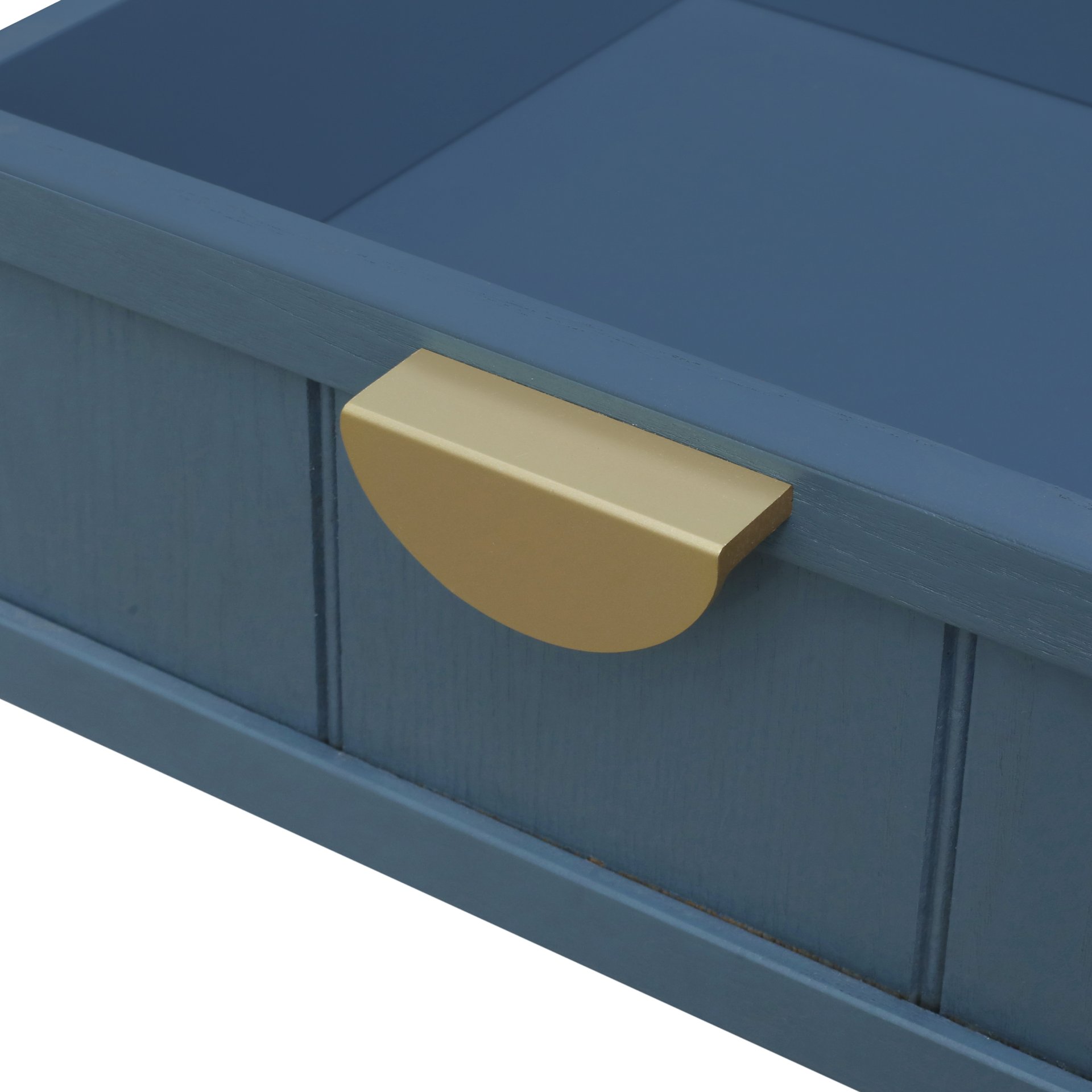 2 Drawer Side Table, American Style, End Table, Suitable For Bedroom - Blue - Image 17