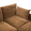 Modern Sectional Sofa Modular Sofa U Shaped Sofa Couch With Movable Ottoman, USB Ports, Phone Holder - Brown - Image 14