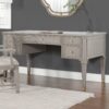 Dauphin - Gold Accent 5 Drawer Executive Desk - Gray Cashmere - Image 18