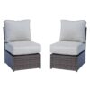 2 Person Seating Set With Cushions - Brown / Gray - Image 5