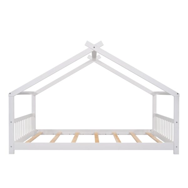 Full Size Classic House Bed - White