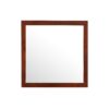 Modern Design Transitional Wall Mirror - Cherry - Image 2