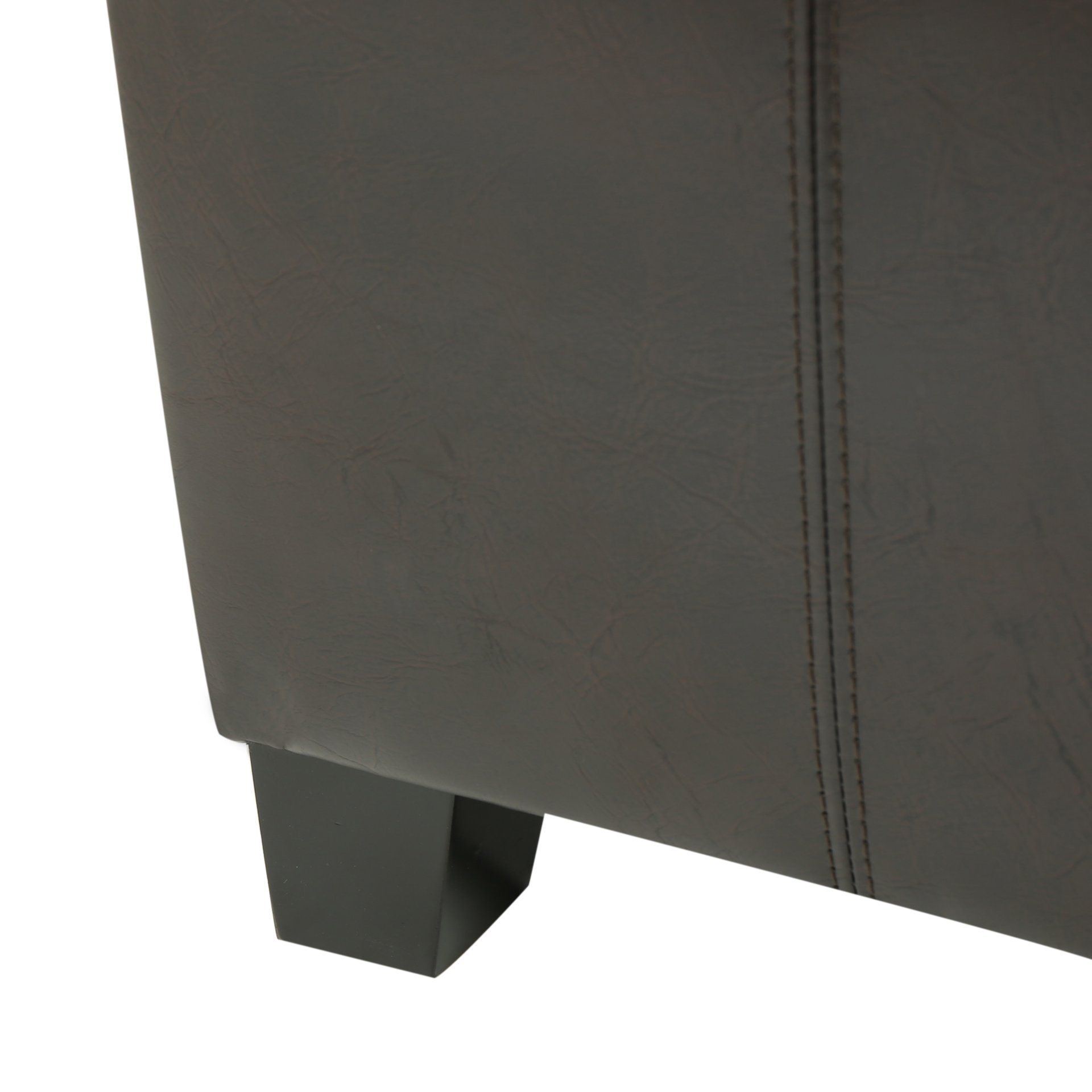 Contemporary Ottoman With Storage And Tray Tops - Brown - Image 13