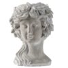 Cement Bust Wall Planter Indoor Outdoor Home Garden Decor, 8 - Gray - Image 2