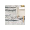 Geometrix - 2'7" X 9'10" Area Rug Runner Geometric 3D Effect - Ivory / Gray - Image 4