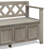 Amherst - Entryway Storage Bench - Distressed Gray - Image 4