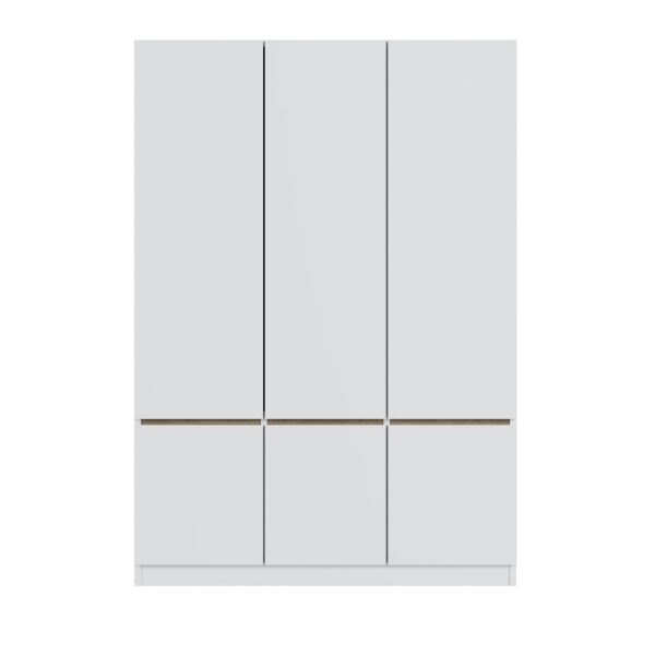 6 Doors Wardrobe Storage For Bedroom - White