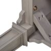 Dauphin - Gold Accent 5 Drawer Executive Desk - Gray Cashmere - Image 9