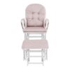 Mason - Glider And Ottoman - White - Image 7