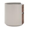 Italian Retro Double Storage Round Side Table - Gray Brown - Image 10