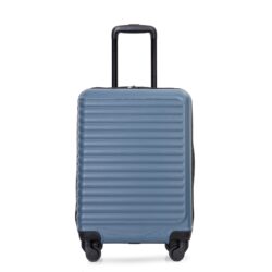 20" Carry On Luggage Lightweight Suitcase, Spinner Wheels - Blue