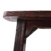 Wooden Oversized Porch Rocker Chair With Wide Seat And Tall Backrest, High Back Smooth Rocking Chairs For Outdoor & Indoor - Brown - Image 12
