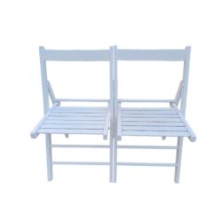 Folding Chair, Foldable Style (Set of 2) - White