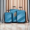 3 Piece Luggage Sets Lightweight Suitcase With Two Hooks, Spinner Wheels, (20/24/28) - Dark Blue - Image 2
