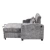 Pull Out Sofa Bed Modern Chenille Convertible Loveseat Sofa With Adjsutable Backrest, 2 Pillows, Cup Holders, USB Ports For Living Room, Apartment - Gray - Image 24