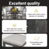 Farmhouse 5 Piece Dining Set With Extendable Round Table And Upholstered Chairs - Black - Image 7