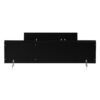 Kitchen Pantry Storage Cabinet, Modern Buffet Cabinet With Kitchen Cart, Tall Kitchen Hutch Cabinet With Microwave Stand, Food Pantry Cabinet With 3 Rattan Doors And Adjustable Shelves - Black - Image 19