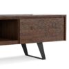 Lowry - Handcrafted, TV Media Stand - Distressed Charcoal Brown - Image 10