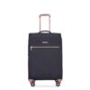4 Piece Set (16/20/24/28), Softshell Suitcase Spinner Wheels Terylene Luggage Sets Carry On Suitcase Luggage Lightweight Durable Suitcase - Black - Image 13