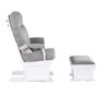 Madison - Glider & Ottoman - White / Oyster - Image 3