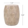 Outdoor Lightweight Concrete Side Table - Natural - Image 3