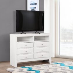 Marilla - Media Chest - White