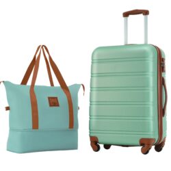 Hardshell Luggage Sets 24" / Bag Spinner Suitcase With Tsa Lock Lightweight - Green