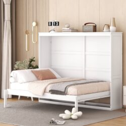 Full Size Murphy Wall Bed - White