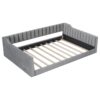 Full Long Size Upholstery Daybed And Side Storage Pocket - Gray - Image 9