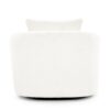 360° Swivel Barrel Sofa Chair With Throw Pillow, Chenille Upholstered Accent Chair - Beige - Image 17