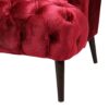 Comfy 3 Seat Sofa With Wooden Legs, For Living Room And Study - Wine Red - Image 13