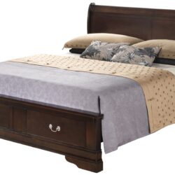 Louis Phillipe - Full Panel Storage Bed - Cappuccino